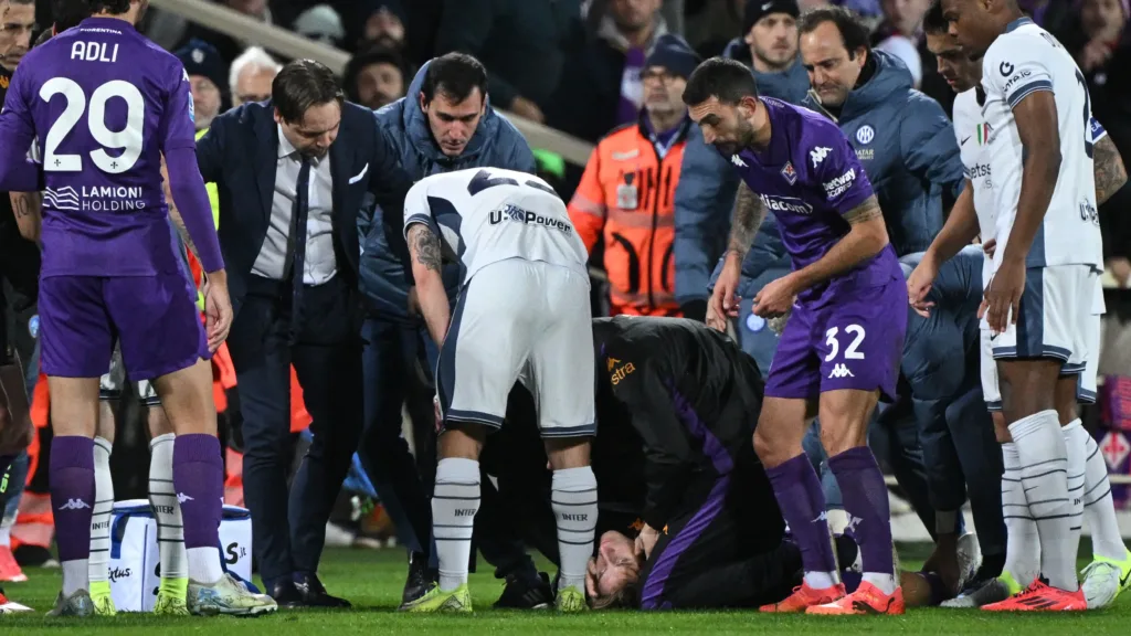 Football Community Stunned by Edoardo Bovi’s Frightening Injury in Fiorentina vs. Inter Milan Match